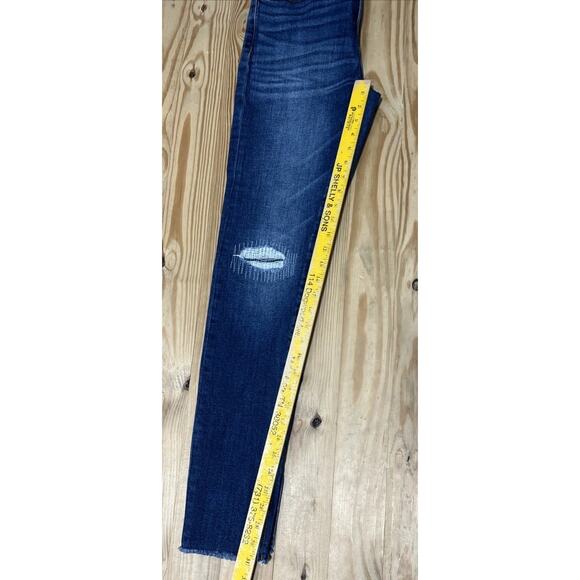 Loft Curvy Ankle Slit Fresh Cut High Rise The Skinny Jeans Size 2/26 - Picture 7 of 7